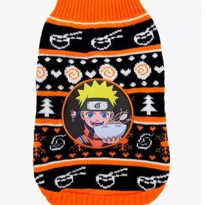 NWT Naruto Shippuden Ichiraku Ramen Pet Holiday Sweater Size Medium
